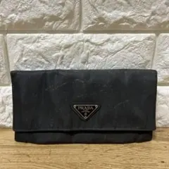 PRADA プラダ ナイロン 三角ロゴプレート 長財布