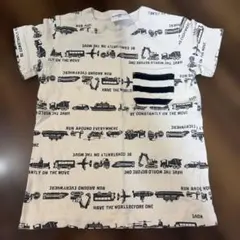KiDsRus 乗り物柄 ポケット付きTシャツ 95cmのサムネイル