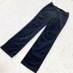 BOBSON ボブソン　ベロア生地風パンツ　カジュアルパンツ　ブラック　黒