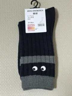 新品タグ付 アニヤ　ユニクロ　コラボ ヒートテックソックス ネイビー