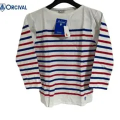 【新品未使用】オーチバル　ORCIVAL マルチボーダー　七分袖　カットソー