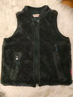 【 mikiHOUSE 】フリースベスト黒100cm