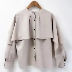 美品★ UNITED TOKYO 袖ケープフレアブラウス 2WAY 長袖