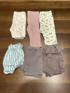 ベビーパンツ ズボン 80㎝ 6点 まとめ売り 女の子