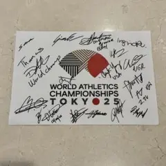 世界陸上 出場選手 直筆サイン 証拠もあり!貴重品 グッズ Tシャツ