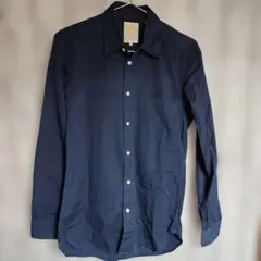 ビーミングライフストア ネイビー 長袖シャツ Sサイズ ポケット付き　J-107