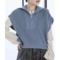 ジップニット ニット