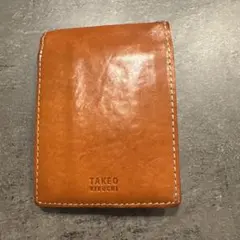TAKEO KIKUCHI 二つ折り財布 オレンジ