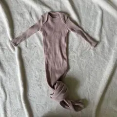 ピンク　ベビー60 長袖ロンパース　ニューボーンフォト記念撮影　男の子女の子