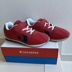 CONVERSE 赤 スニーカー マジックテープ　23cm