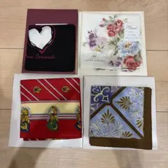 新品未使用　ハンカチ 4枚セット LAURA ASHLEY 他