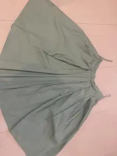 CARVEN グリーン フレアスカート 38