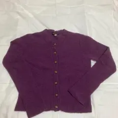 LYNN HOLLYN パープル カーディガン 38