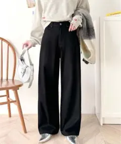 classical elf クラシカルエルフ　ワイドパンツ　ブラック　Lサイズ