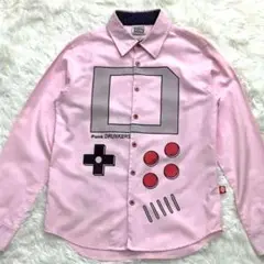 レア✴️パンクドランカーズ ゲームボーイシャツ ピンク 土管 Mサイズ 長袖