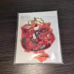 0313　アクリルキーホルダー　赤