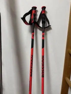 Rossignol 1 HERO SLスキー ストック レッド/ブラック