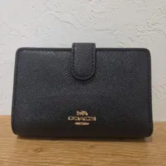 COACH 二つ折り財布 ブラックのサムネイル