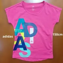 adidas アディダス キッズTシャツ 150cm ピンクclimalite