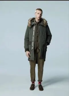 UNIQLO UNDERCOVER モッズコート S カーキ