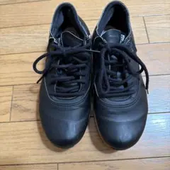 ブラックレザー スニーカー　イージートーン