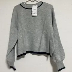【新品】ニット　グレー