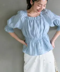 ラブティックボンボン「復刻・全骨格対応」シャーリングギャザーブラウス