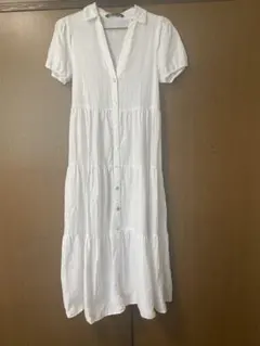 ZARA パネルミディ丈ワンピース