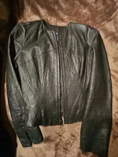 ライダースジャケット　ブラックレザー　本革　レディース　GAP Mサイズ