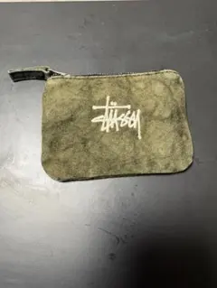 Stussy 希少　コインケース 小物入れ　小銭入れ カーキ　黒　キーホルダーのサムネイル