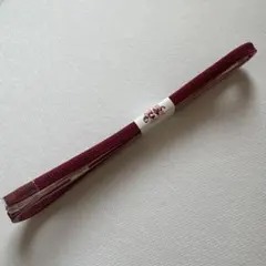 【新品未使用】リバーシブル三分紐　エンジxくすみピンク