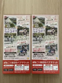 【匿名配送】関西サイクルスポーツセンターご入場無料券 4名様分のサムネイル