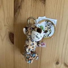 NICI ヒョウ柄 ぬいぐるみキーホルダー 約10cm