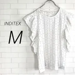 （r2690）インディテックス【M】 トップス レディース 夏 レース 涼しい