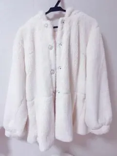 リボン ダウンジャケット