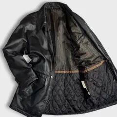 00's Y2K XL ペイズリー ラムレザージャケット ブラック メンズ