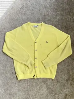 LACOSTE イエロー カーディガン IZOD