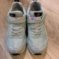 女の子 ライトブルースニーカー ムーンスター 美品