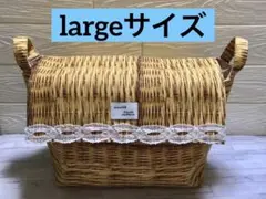 蓋付き布バスケット(largeサイズ)①