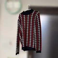 Mizuno ミズノ　GOLF XL ハウンドトゥース　セーター　XLサイズ