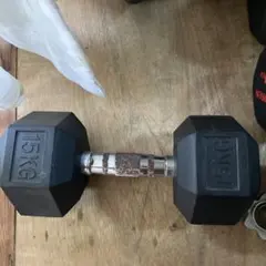 15kg ラバーコーティング ダンベル