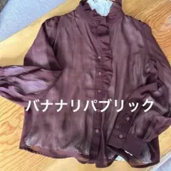 バナナリパブリック　シースルー　ブラウスのサムネイル