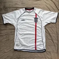 イングランド代表 2002 ホームユニ XL ベッカム 7 Umbro - メルカリ