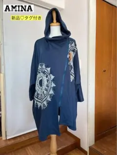 【新品♡タグ付き】 Amina アフーノMEN'Sジップアップフーディ