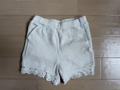 【一度のみ着用】プティマイン　ショートパンツ　レース　90
