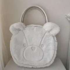 axesfemmekawaiiふわふわクマバッグ 白