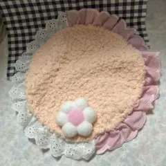 フリース素材 丸型プレースマット