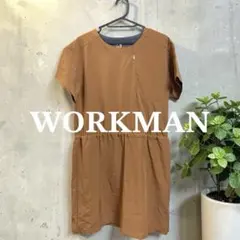 WORKMAN ワークマン 半袖 カットソーワンピース ブラウン
