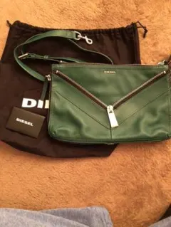 DIESEL ショルダーバッグ LE-ZIPPER 斜め掛け グリーン h800 - メルカリ
