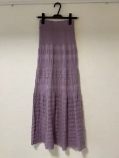【美品】パープル フレアスカート Fサイズ